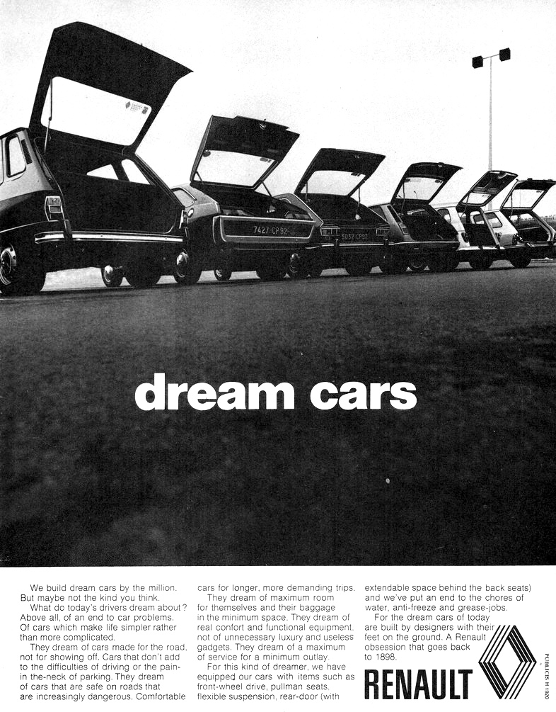 1973 Renault Range Dream Cars